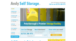 Desktop Screenshot of andyselfstorage.co.uk